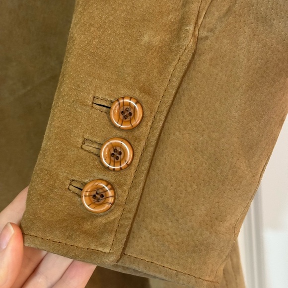 BB Dakota Tan Suede Leather Women’s Jacket | Western Leather Women’s Jacket - Picture 6 of 7